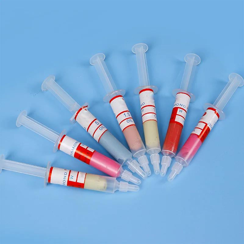 6pcs/lot 5 gram Diamond Polishing Lapping Paste Pastes Compound Set. W0.5 W1 W1.5 W2.5 W3.5 W5