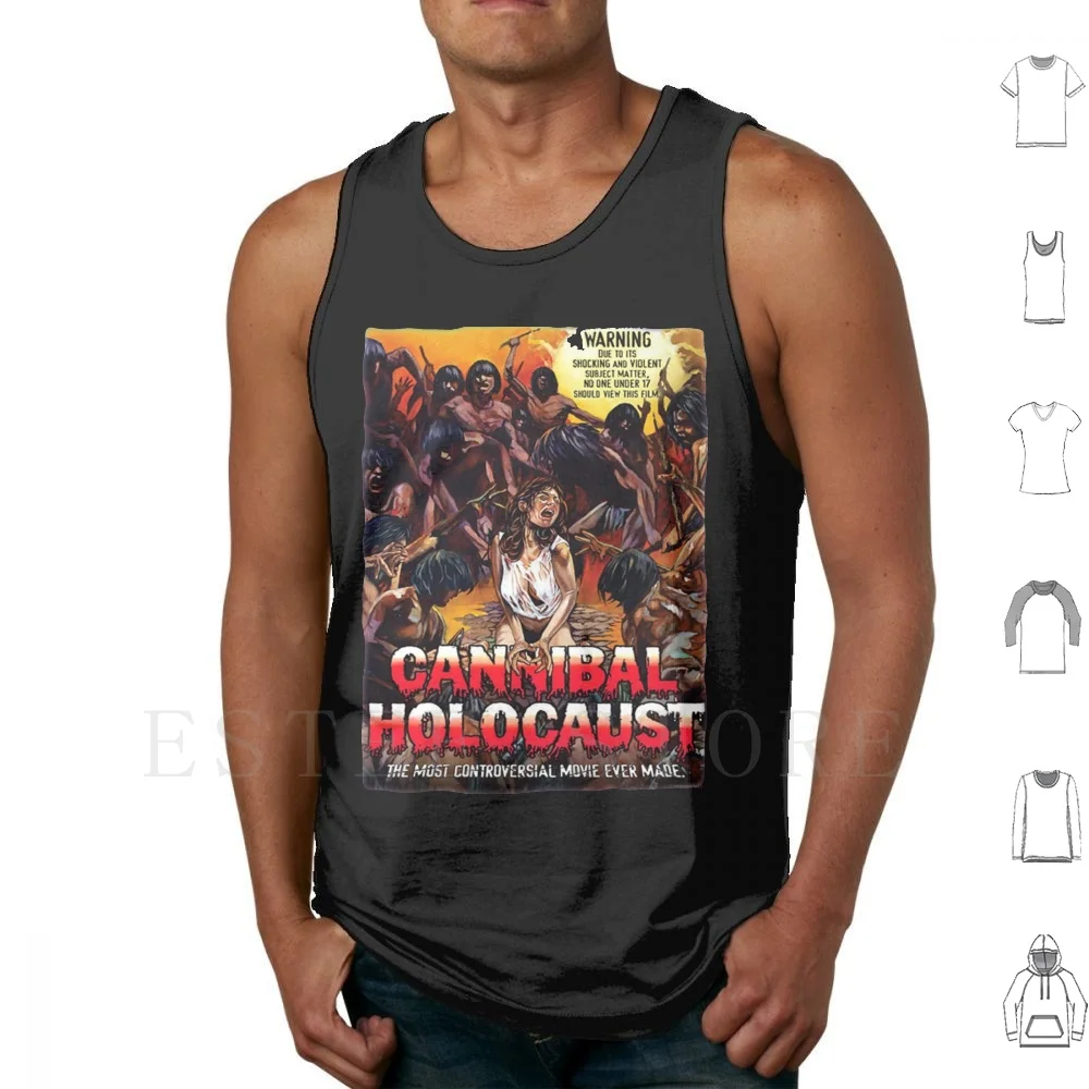 

Cannibal Holocaust Ruggero Deodato Slasher Horror Movie Tank Tops Vest Sleeveless Cannibal Holocaust Slasher Giallo Horror