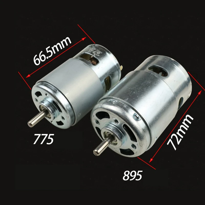 Imagem -05 - Grande Torque Ball Bearing Motor Motor de Escova para Corte Perfuração Ervas Daninhas ou Scooter dc 12v24v 368w 12000rpm 895