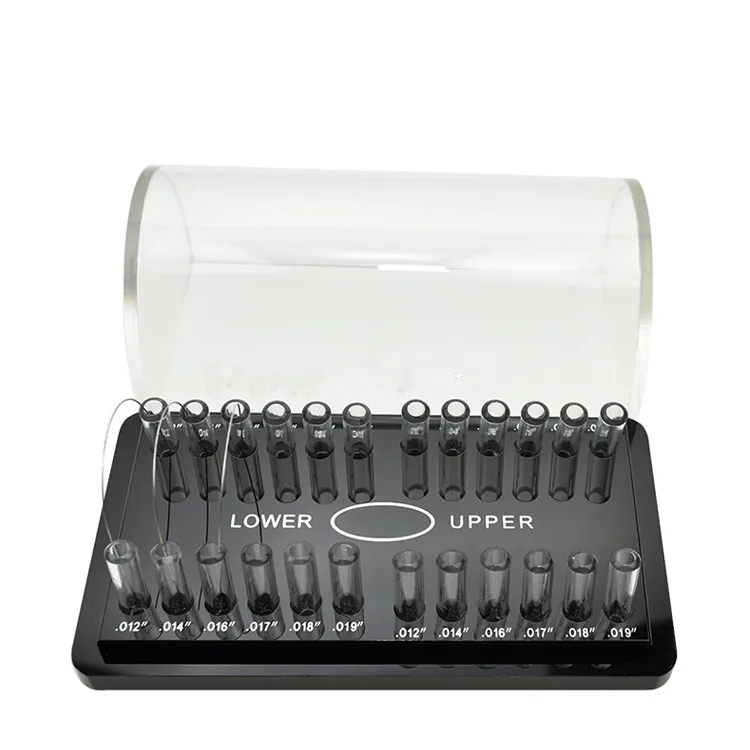 1Pc Dental Orthodontic Round & Square arch wire Holder Acrylic Organizer Holder Case  for Orthodontic Preformed Wire