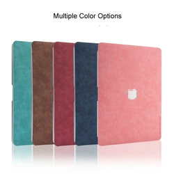 Juste pour ordinateur portable en cuir PU de qualité supérieure pour Macbook Air, 11.6, 12, 13, 13.3, Pro 13.3, 15.4 pouces, 2020 Retina, Dallas Case Cover, Stickers