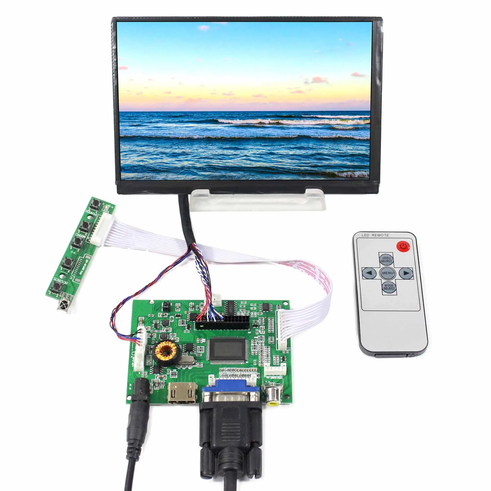 7 بوصة IPS شاشة الكريستال السائل 1280*800 7 "شاشة ل التوت بي N070ICG-LD1 مع HD MI + VGA + 2AV لوحة للقيادة