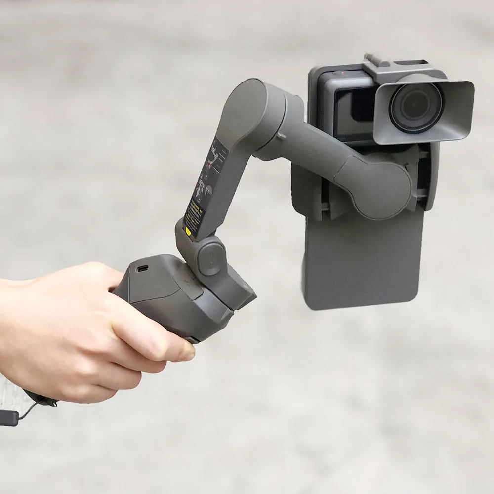 ハンドヘルドジンバルアダプタ移動プロヒーロー 5 6 7 8 ブラック dji osmo アクションマウントプレートカメラアダプタ dji osmo 携帯 3