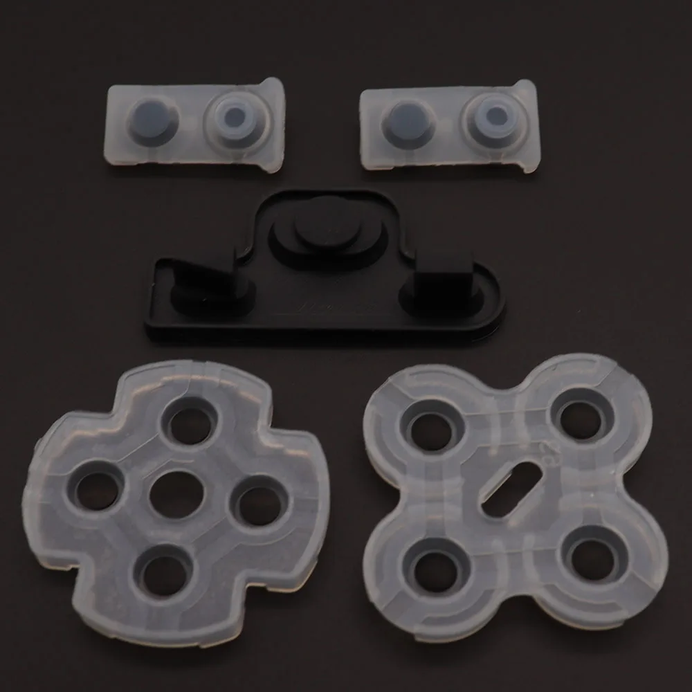 PS3 컨트롤러용 전도성 고무 1세트, PS3용 부드러운 실리콘 전도성 버튼 패드 교체