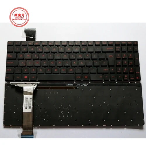 Teclado retroiluminado para ordenador portátil ASUS GL552 GL552J GL552JX GL552V GL552VL GL552VW N552VW N552VX G771JM G771JW