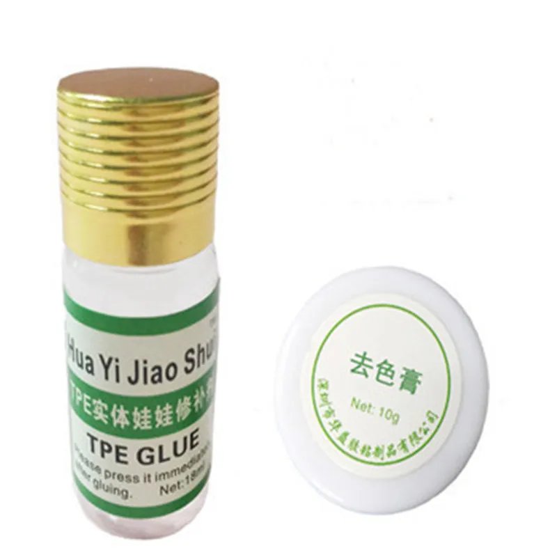 TPE silicone doll decontamination cream 10g+TPE repair glue 20g combination