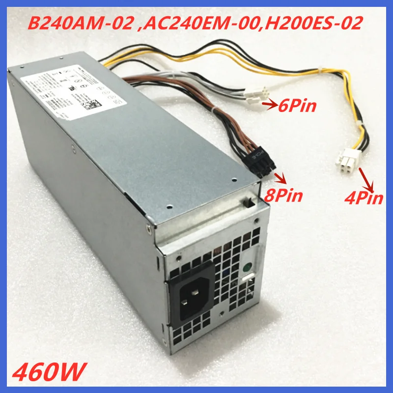 Imagem -02 - Psu para Dell Fonte de Alimentação 8pin Dell 3050 3650 3653 3470 3668 5090 3070 7050 7070mt Sff B240am02 Ac240em-00 H200es-02 L240es-00 Novo