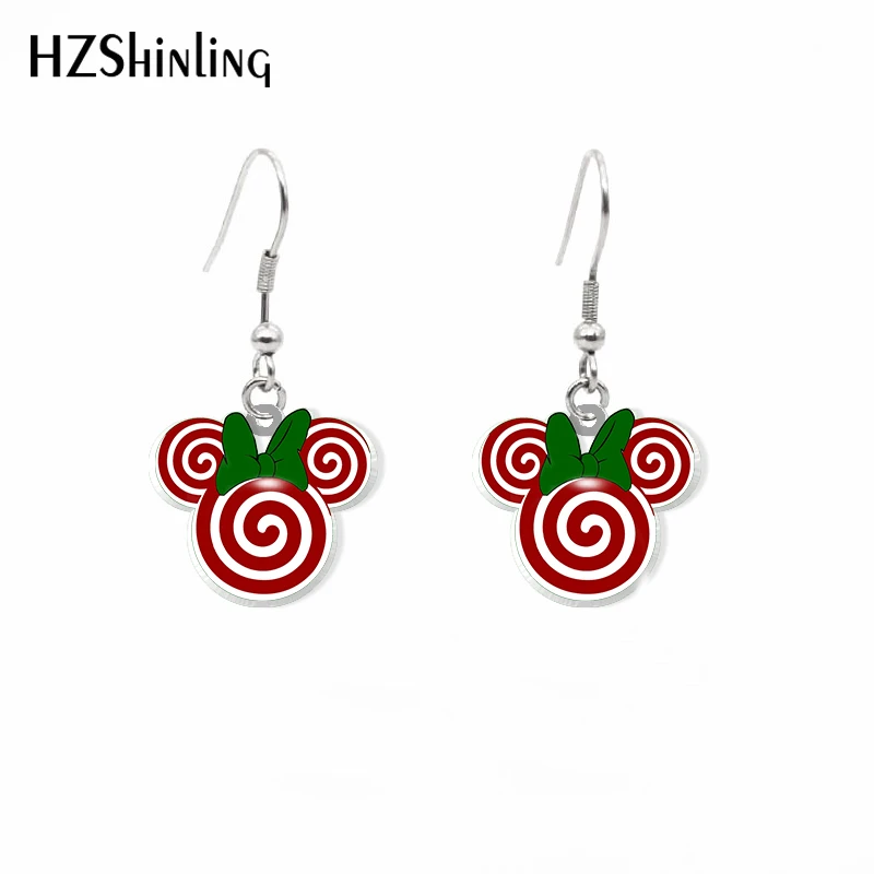 2020 New Christmas Snowflake Dangle Earring Candy Snowman Acrylic Hook Earring Epoxy Jewelry Earrings Gifts Gril