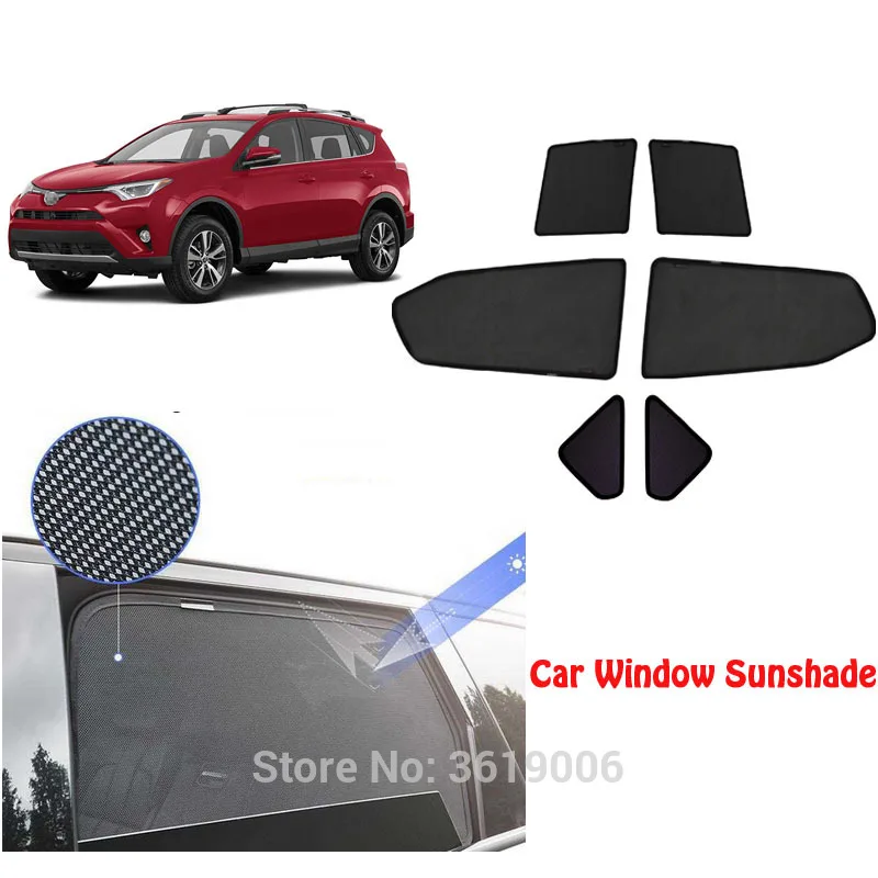 6pcs High-end custom For Toyota Prado 2010-2018 card type magnetic car curtain sun shade car window shade car styling