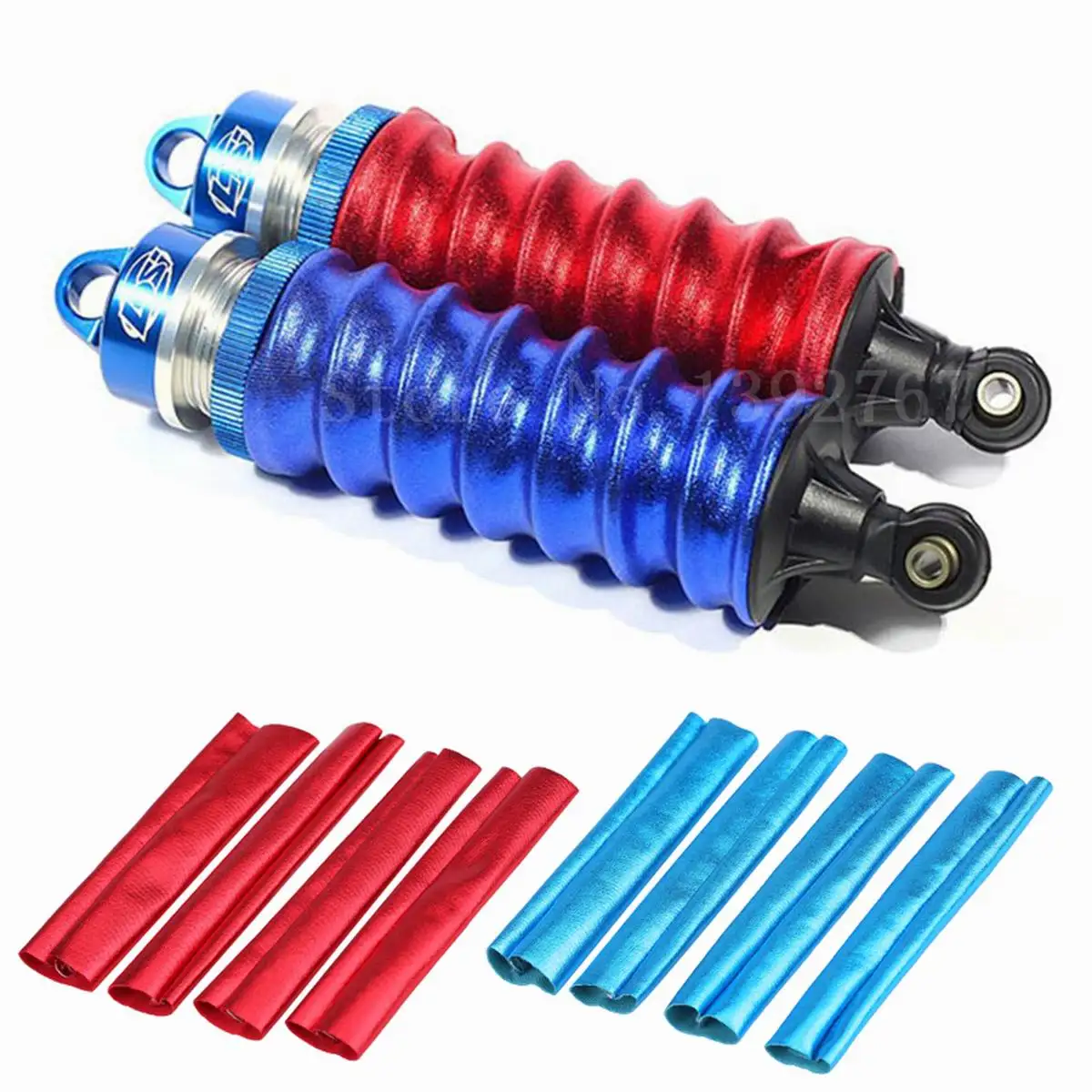 4Pcs Cloth Shock Absorber Wraps Dustproof Dust Cover Guard Accessories for 1/8 RC Car TRAXXAS MAXX 4S