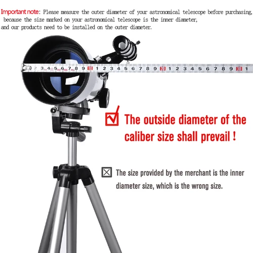 Imagen 2 del producto Filtro Solar de aleación de aluminio de 50mm a 225mm de diámetro fijo, membrana de película solar, lente 5,0, telescopio astronómico astronómico astronómico, película Bard Baade