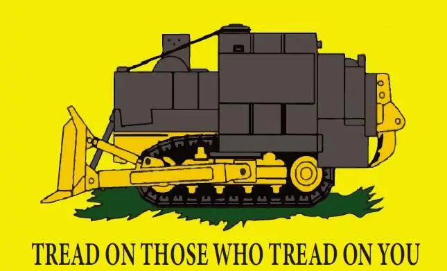 

90x150 cm custom tread on those who tread on you flag banner