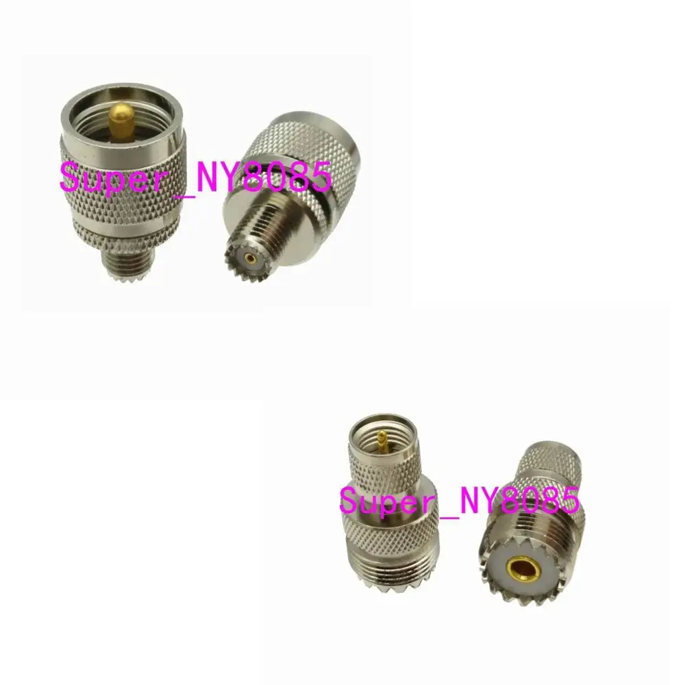 

1pc Adapter UHF PL259 SO239 to Mini UHF Male Plug & Female Jack RF Coaxial connector
