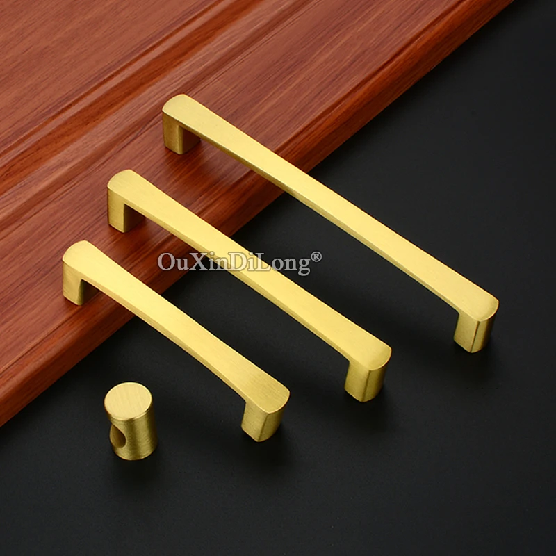 Brand New 10PCS Solid Brass Furniture Pulls Handles Drawer Knobs Cupboard Wardrobe Kitchen Closet Dresser Cabinet Door Pulls Pen