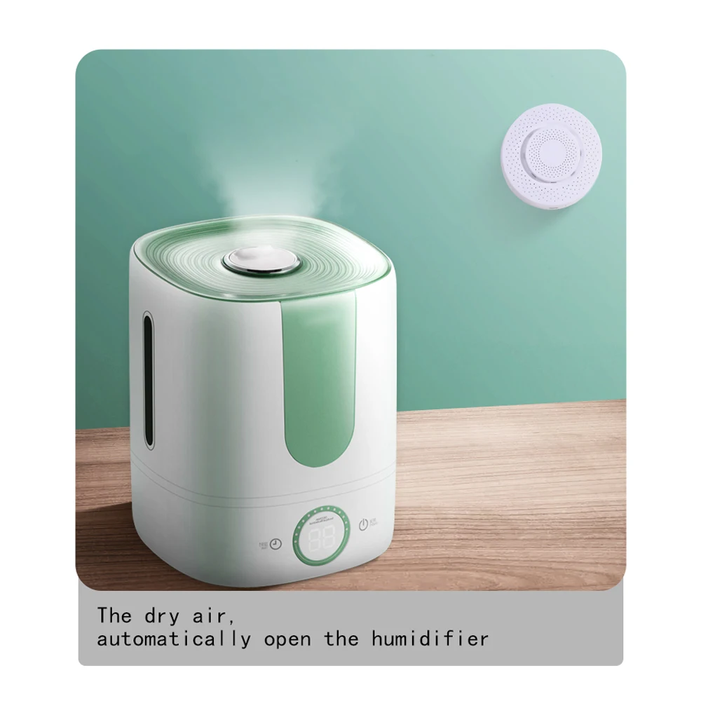 Tuya inteligentne Wifi Monitor jakości powietrza, czujnik formaldehydu VOC dwutlenku węgla CO2 czujnik z App Alarm i rejestrator danych