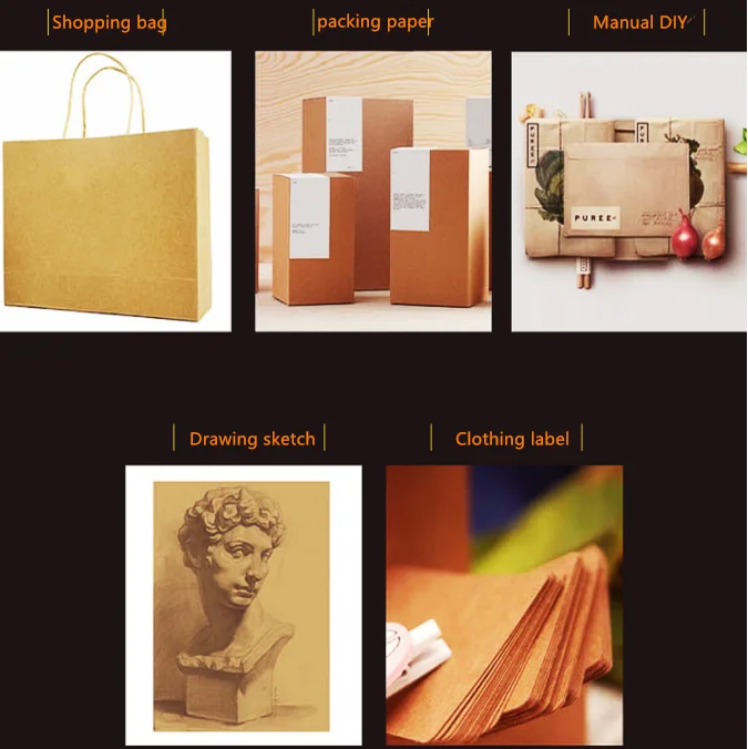 50pcs/lot A5 A4 kraft paper brown paper craft thick board cardboard card paper DIY card making paper 80g 120g 150g 200g 250g