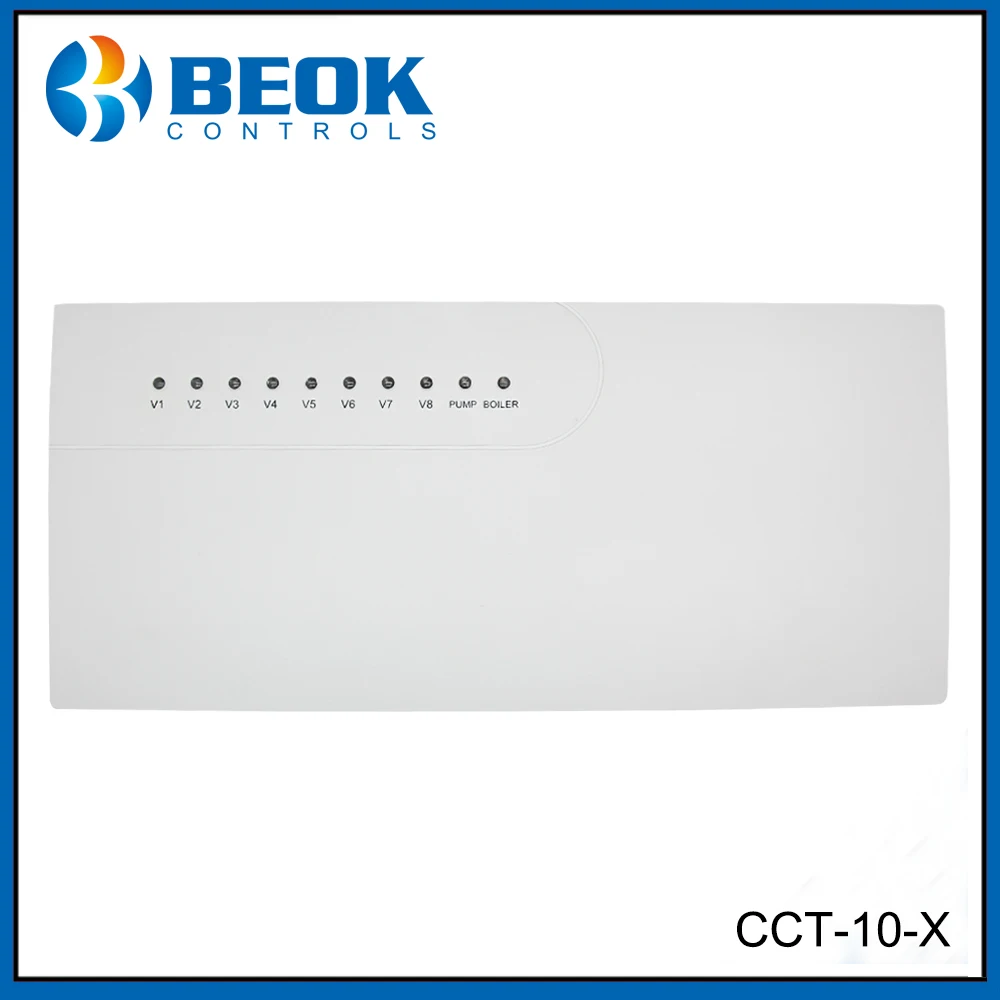 Beok CCT-10-X Wireless Hub Controller for 8 Outputs Channels Concentrator 8 sub-chamber workwith WIFi thermostat for Gas Boiler