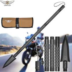 Motorcycle Rescue Tool Survival Shovel, Multi Tool Hammer, Hatchet, Mushroom Digging Spade, Camping Equipment