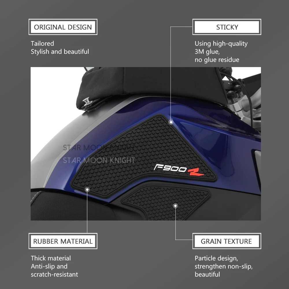 Motorcycle side fuel tank pad For BMW F900R F 900 R F900 R 2020 2021 - Tank Pads Protector Stickers Knee Grip Traction Pad