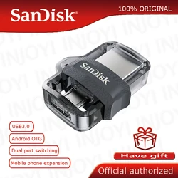 Original Sandisk SDDD3 Extreme high speed 150M/S PenDrive 32GB OTG USB3.0 128GB Dual OTG USB Flash Drive 64GB Pen Drive 16GB