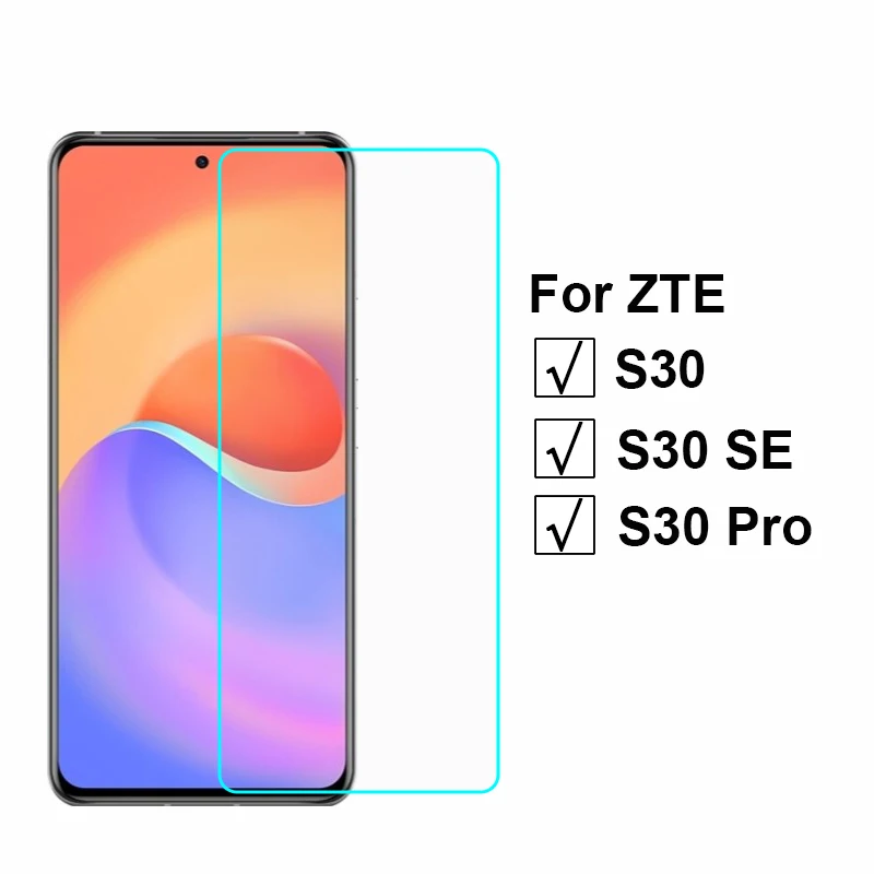 3-1Pcs Protective Glass Cover For ZTE S30 Pro A2122H Screen Protector For ZTE S30 SE Tempered Glass For ZTE S30 9030N Pelicula