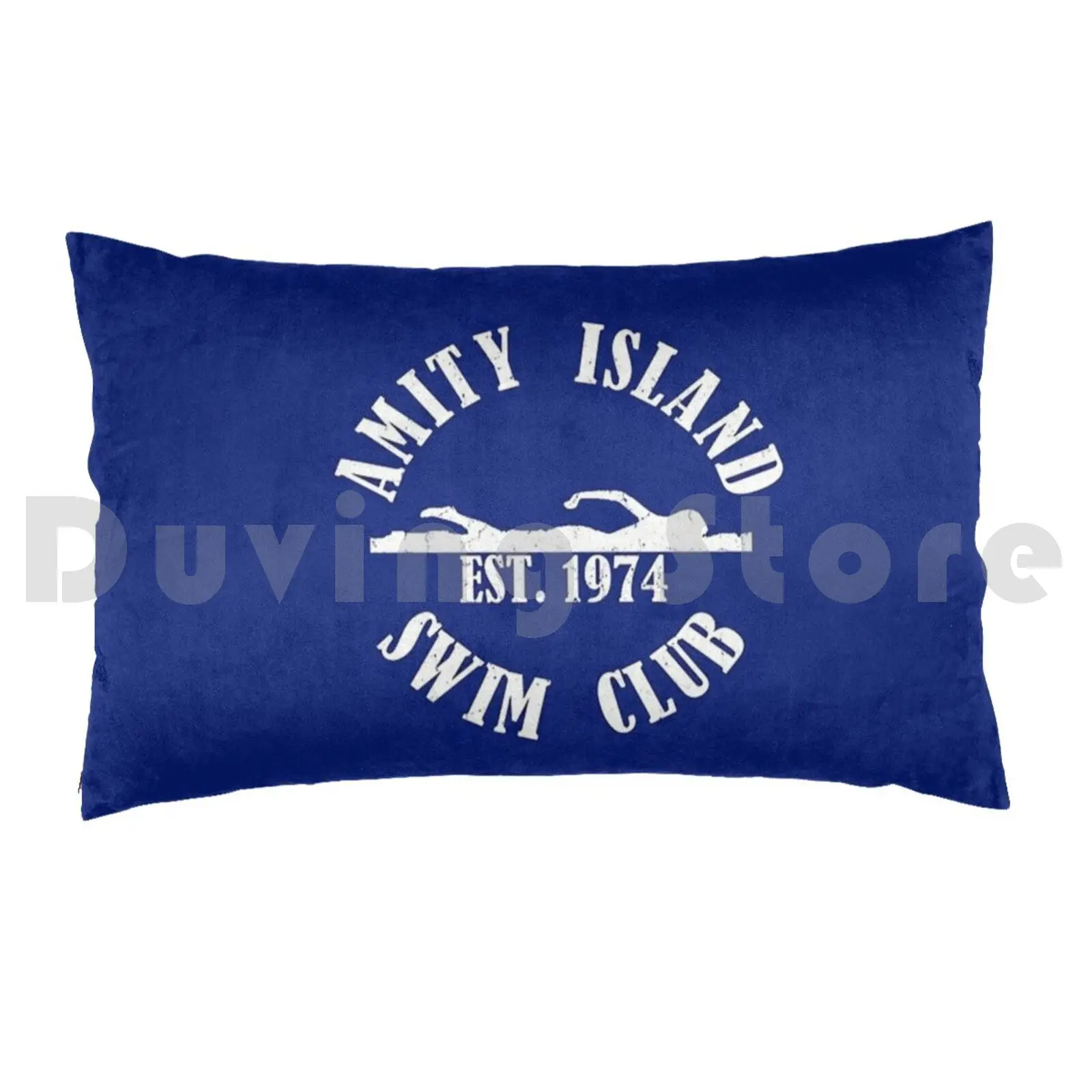 Pillow Case Swim Club 3330 Amity Island Swim Club White Syfl Top Populer Marry Chrismas New Year