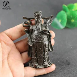 Vintage Bronze Chinese God of Wealth Longevity Statues Home Decoration Antique Traditional Buddha Feng Shui Ornaments Figurines