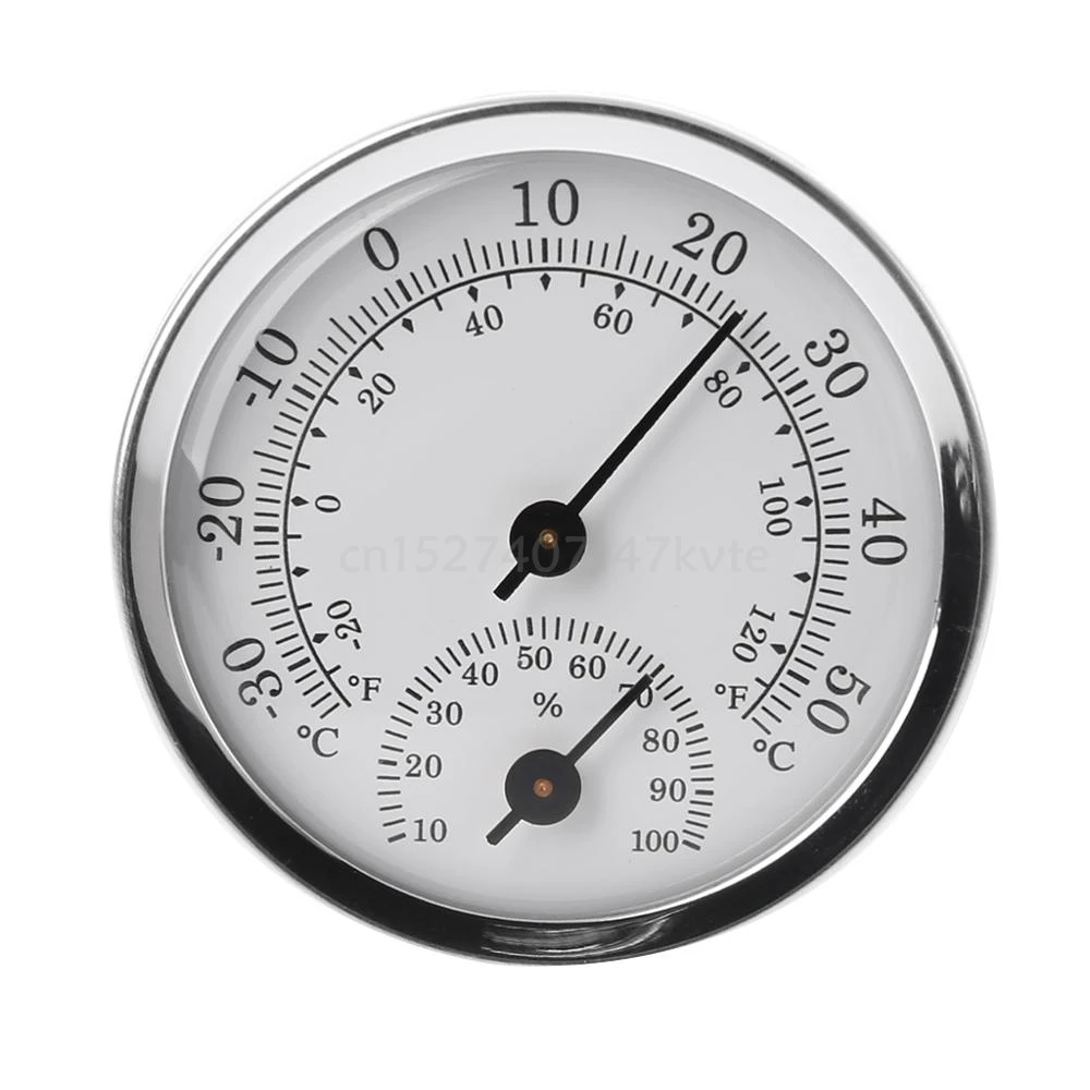 Wall Mounted Temperature Humidity Meter Thermometer & Hygrometer For Sauna Room Household