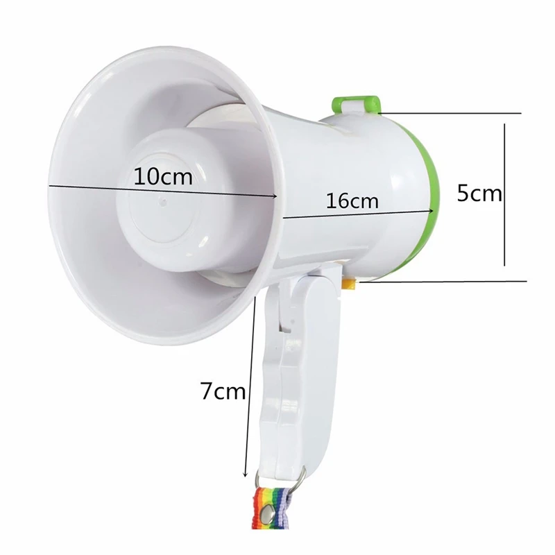 1PC Portable Foldable Handheld Megaphone Pengeras Suara Amplifier Perekam Megaphone