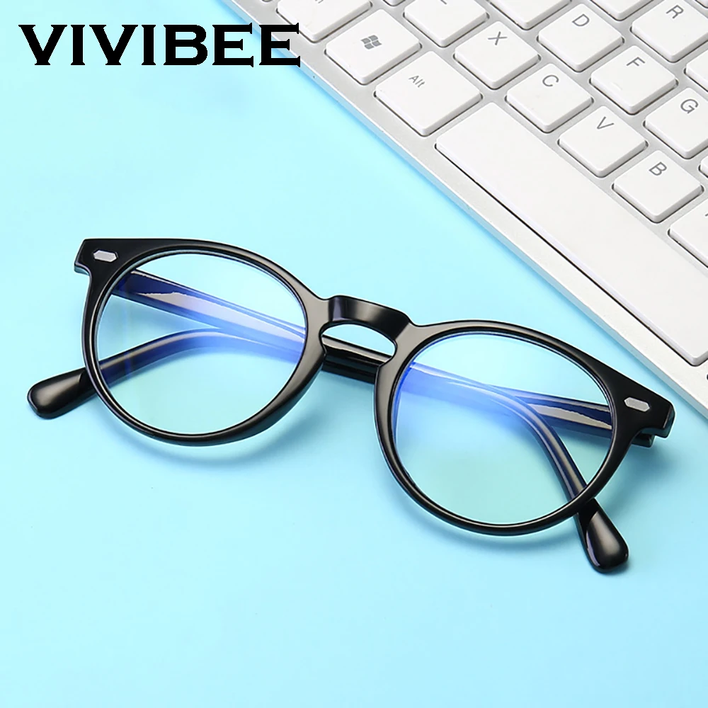 Fashion Matte Black Frame Blue Light Blocking Men Glasses Square Anti Blue Ray Eyeglasses Women Retro Office Computer Goggles