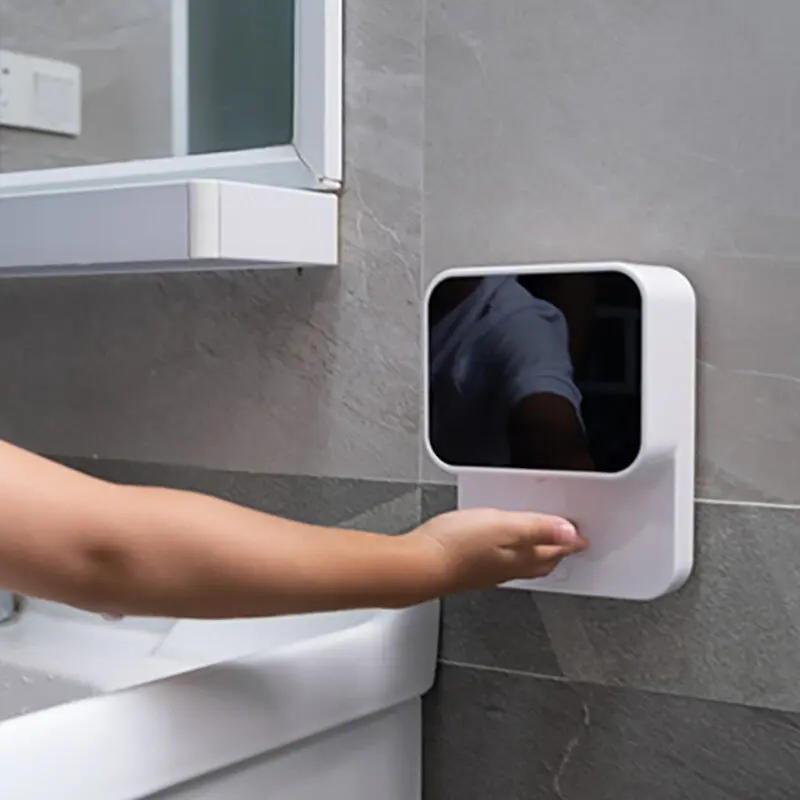 Imagem -03 - Xiaowei X5s 280ml Wall-mounted Usb Automatic Soap Dispenser Indução Mão Washer Led Temperatura Display