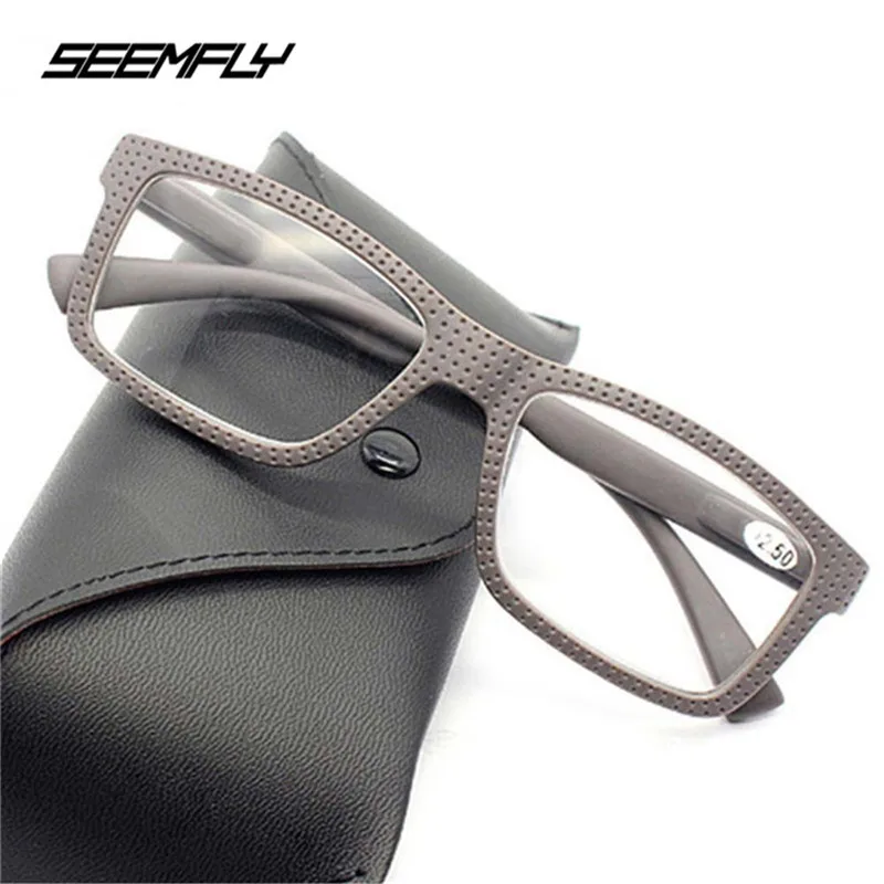 Seemfly-Lunettes presbytes classiques rétro pour hommes et femmes, lunettes ultralégères, monture de lunettes de lecture, dioptrie + 1.0 à + 3.5,