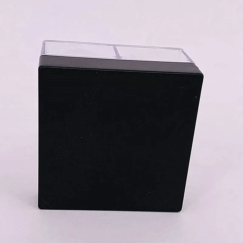 New Four Palace Lattice Loose Powder Box Four-colour Makeup Packing Box Honey Powder Box Eye Shadow Empty Box With Powder Puff