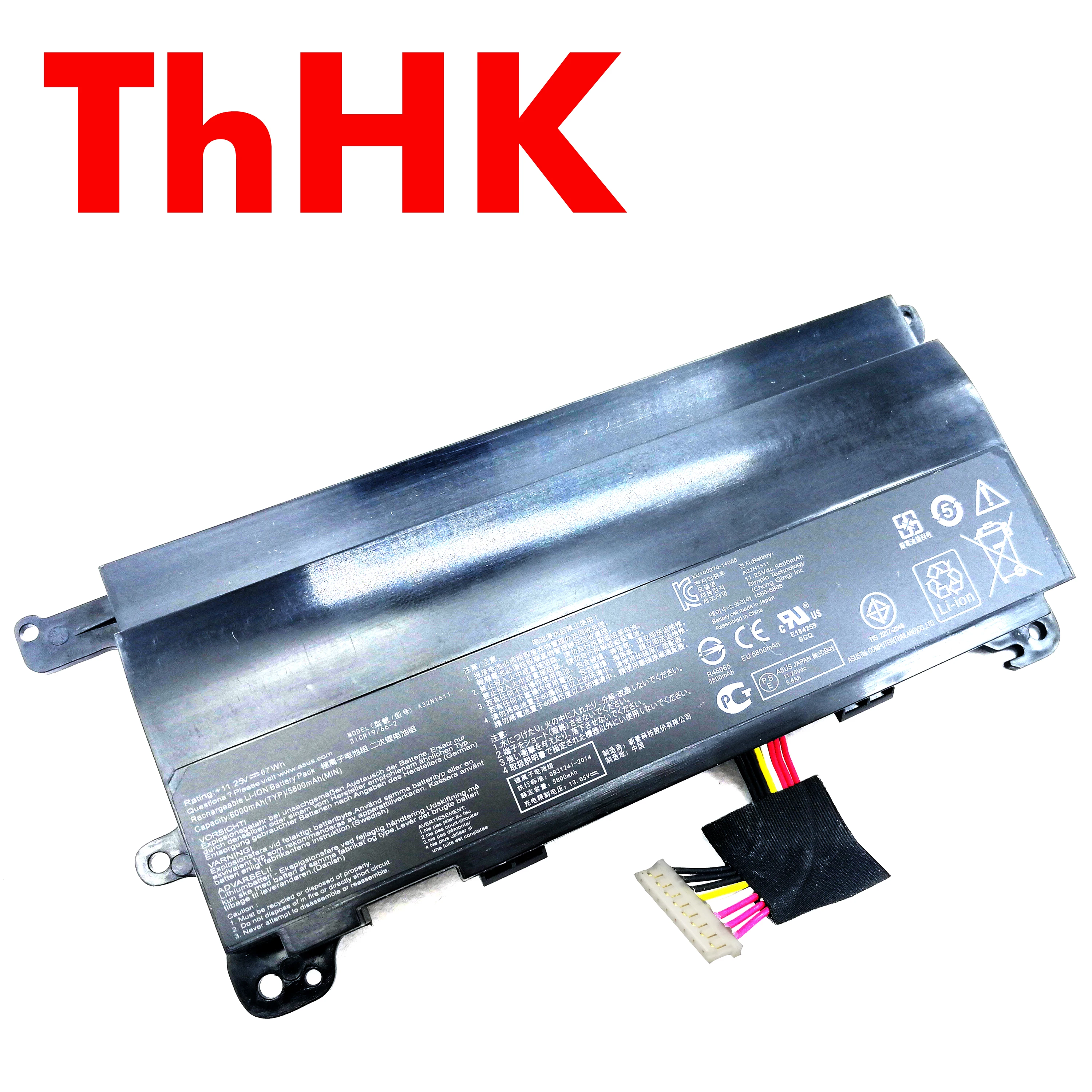 Genuine Original 67Wh A32N1511 Laptop Battery For ASUS ROG G752VL G752VT G752VM G752VL G752 G752VY G752VT-GC030T GFX72VL6700