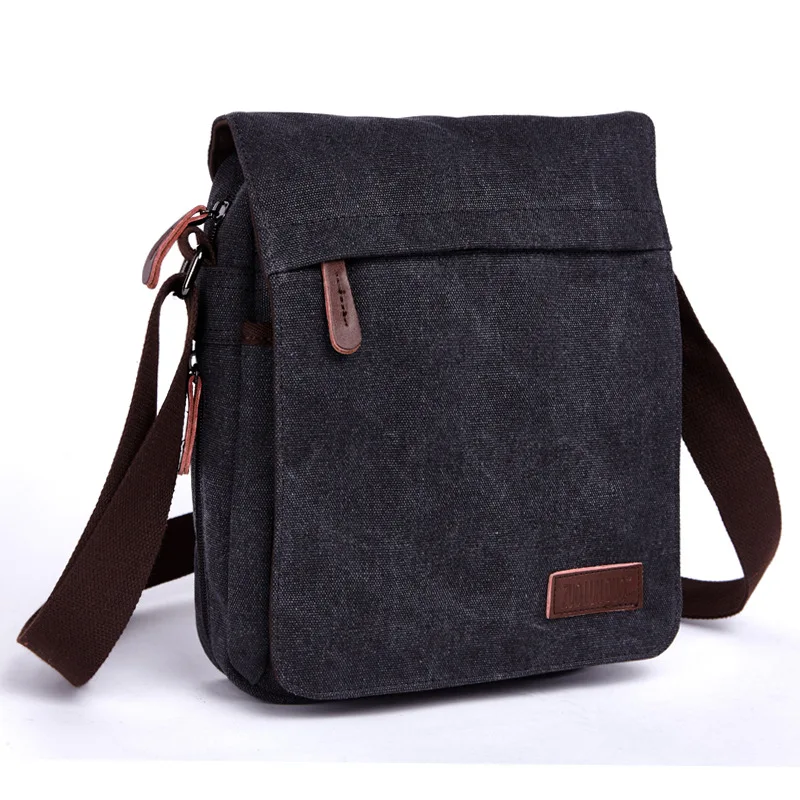 Men Bags Shoulder Crossbody Large Big Laptop Bags 2023 Canvas Satchel Leidure Vintage Retro Strong Durable Designer High Quality