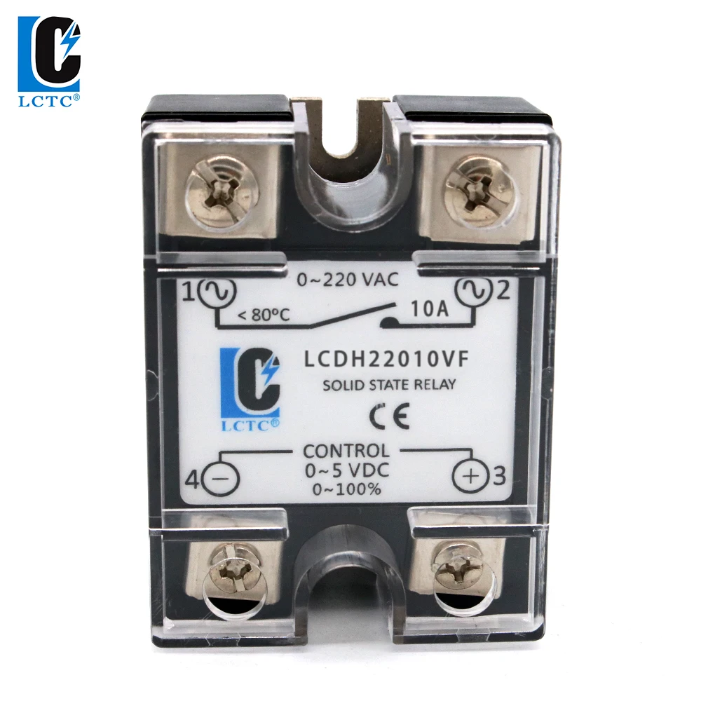 Single Phase Solid State Voltage Regulator Relay 0-5V 0-10V 4-20mA SSR-1VD/VF/LA 10A-120A