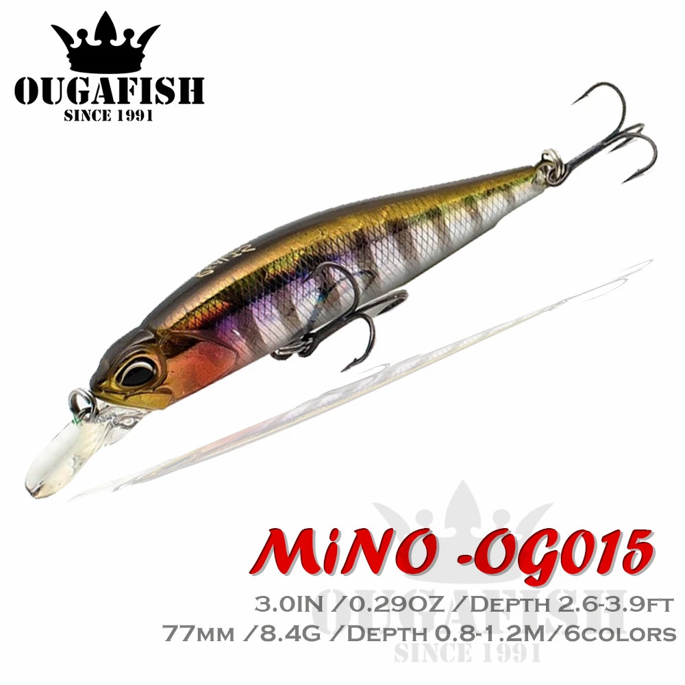 New Jerkbait Fishing Lure Minnow New Bait Mino 77MM 8.4G Wobbler Carp Isca Artificial  Accessories Leurre Souple Lures Equipment