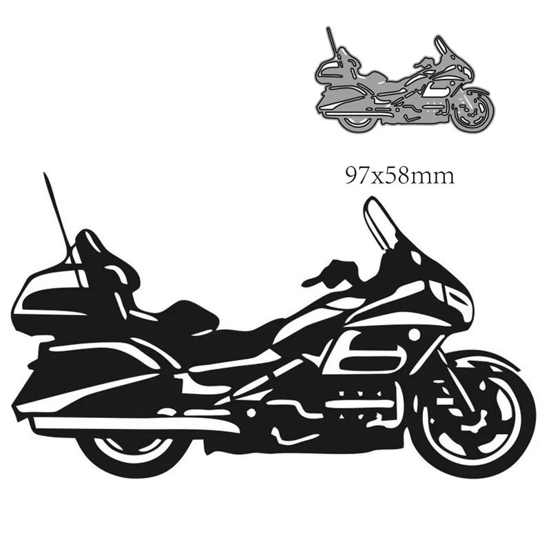 Metal Cutting Dies Cut Mold motorcycle Decoration Scrapbook Paper Craft Knife Mould Blade Punch Stencils