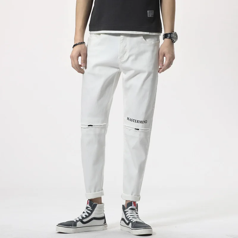 

Spring Autumn New Men's Jeans Casual Loose Elastic Cotton Hip Hop Loose Harlan Trousers Comfortable Simplicity Male Denim Pants