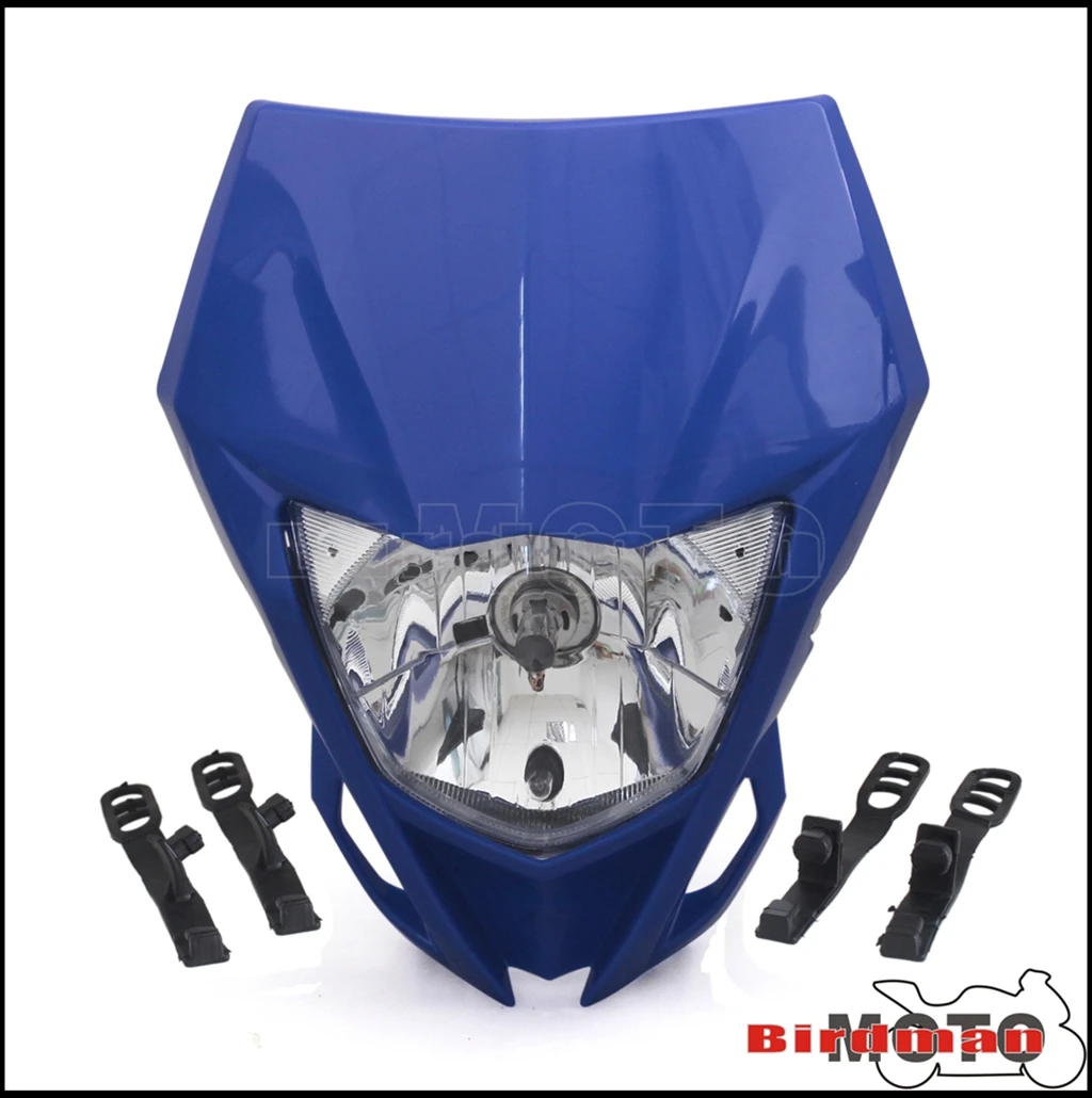 12V 35W Motocross Enduro Supermoto Dirt Bike Headlight Head Light For Yamaha WR250F WR450F WRF450 YZ450F KAWASAKI KLX KX Suzuki