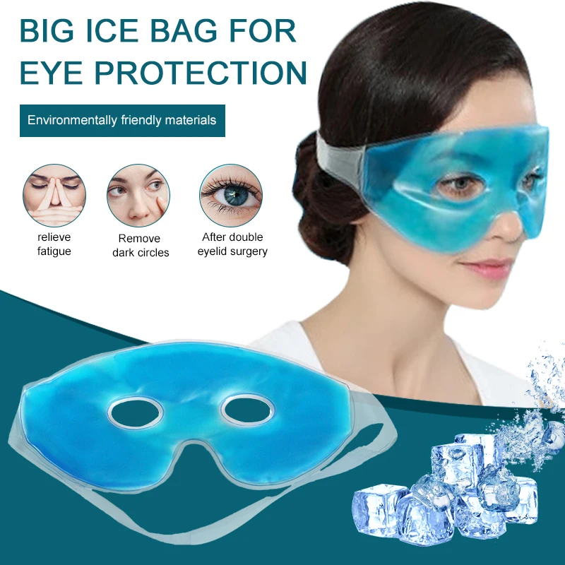 Fatigue Relief Ice Eye Mask Reduce Swelling Cold Eye Patch Relaxing Improve Sleep Summer Cooling Eye Pad Eyes Care Gel Patch