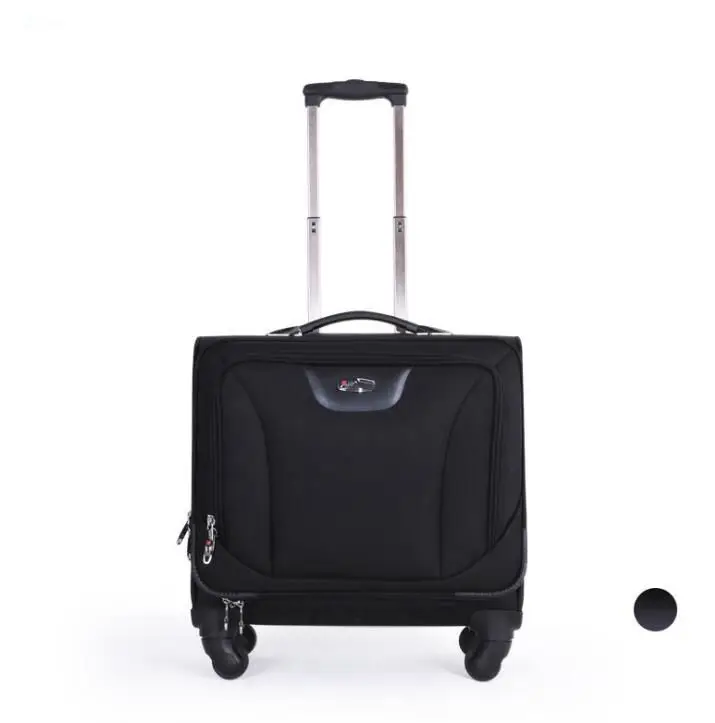 Oxford Rolling luggage Suitcase Spinner suitcase 18 inch cabin baggage travel trolley bags Men Business Travel bags On Wheels