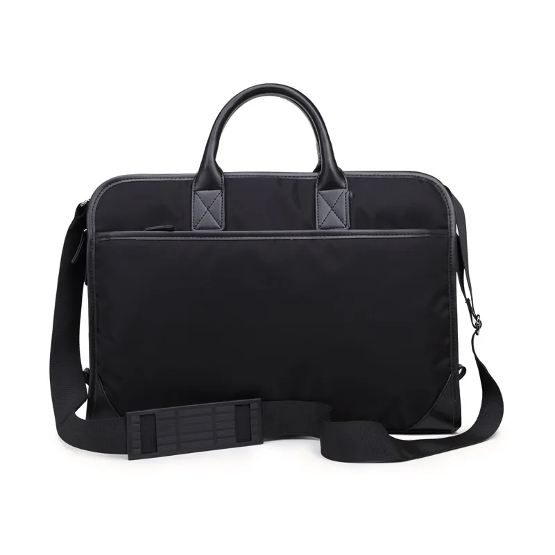 Maletín de nailon minimalista para hombre, bolsa de ordenador de negocios, resistente al agua, novedad