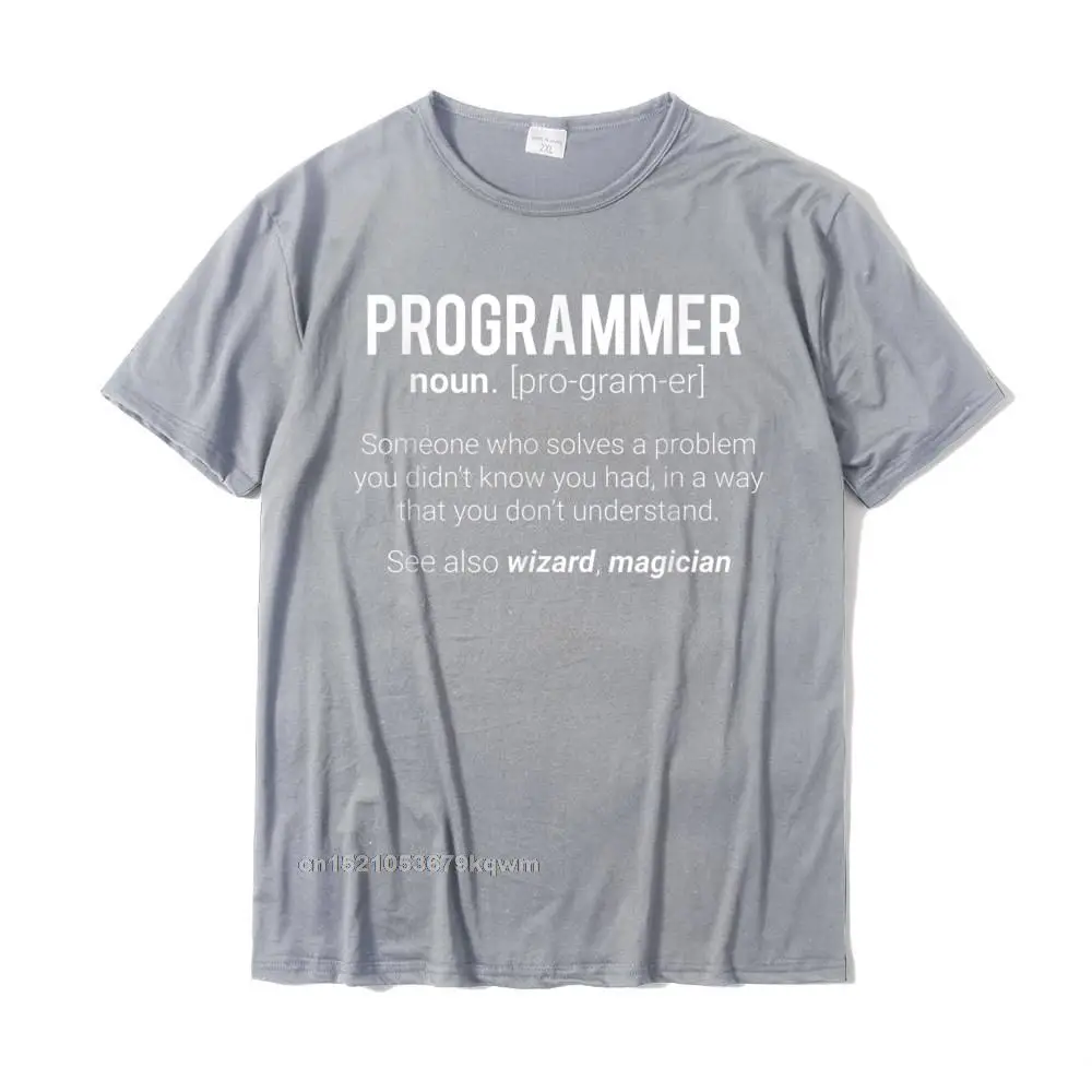 Funny Programmer Meaning Design - Programmer Noun Defintion T-Shirt Design Tshirts Fashionable Cotton Men Tops Shirts Family