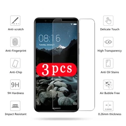 3/2/1Pcs 9H for huawei Y7 Y6 prime pro 2018 2019 tempered glass protective film phone screen protector on the glass smartphone