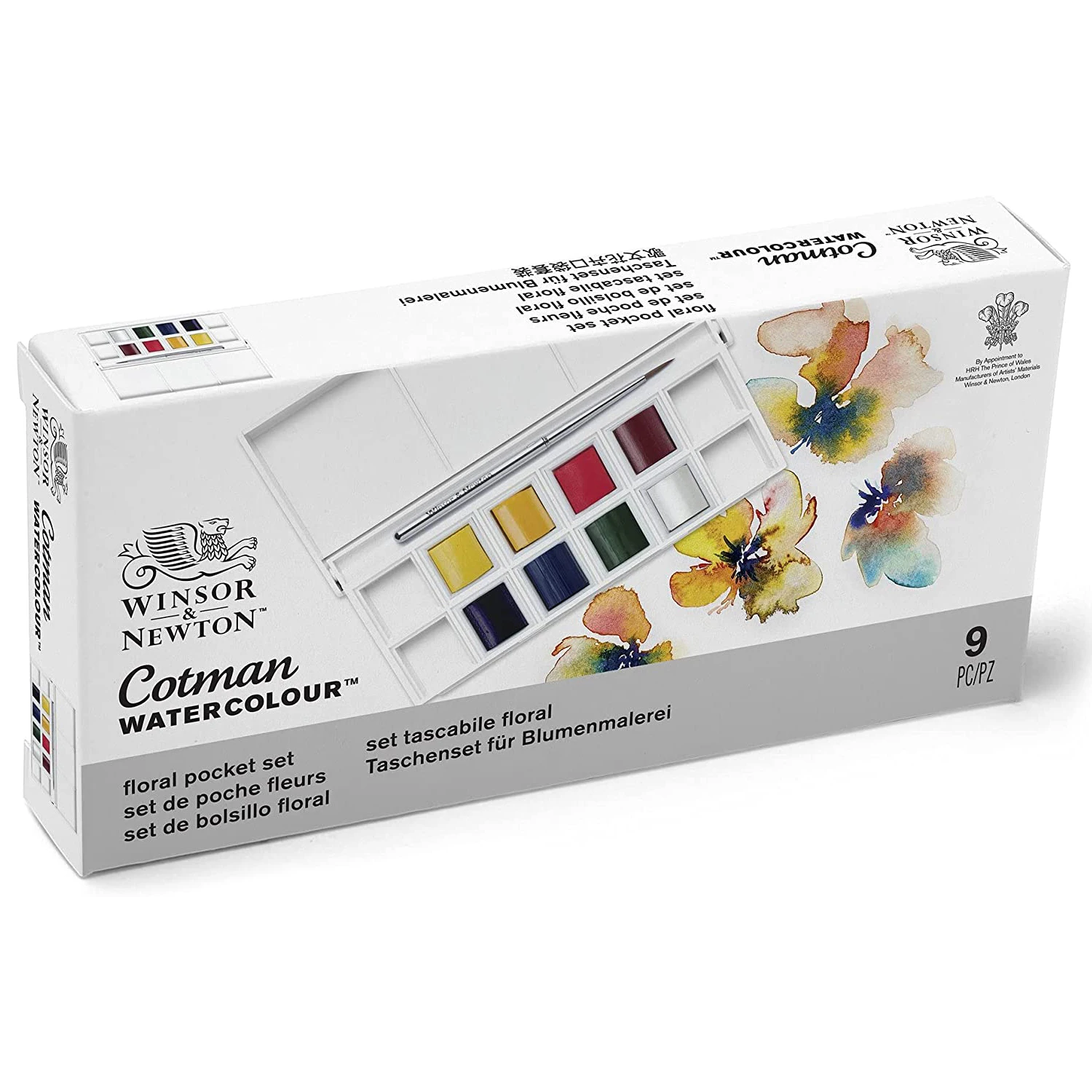 Winsor&Newton 8 Colors  Water Color Pigment  Skyscape/Landscape/Portrait/Floral Watercolor Pocket Set