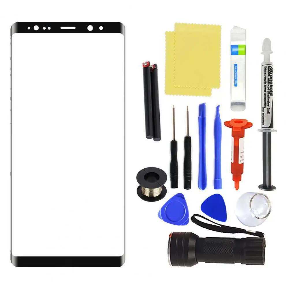 Phone Screen Digitizer Replacement Front Lens Glass Screen Repair Kit for Galaxy Note 8/9/10/10 Plus/20/20 Ultra