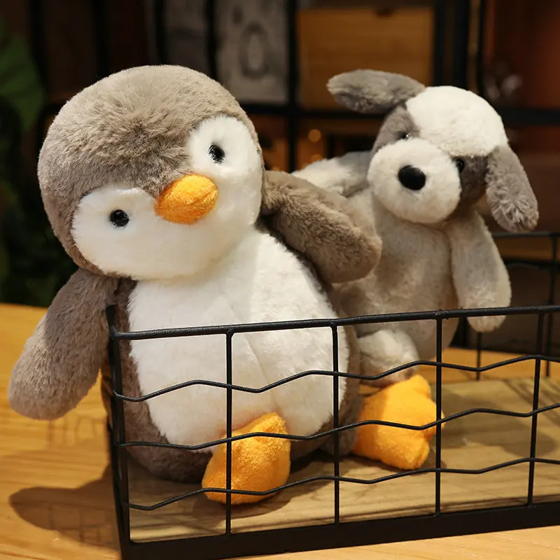 25/35cm Cute Animals Plush Toys Lovely Monkey Penguin Dinosaur Koala Rabbit Plushie Dolls Comfortable Pillow