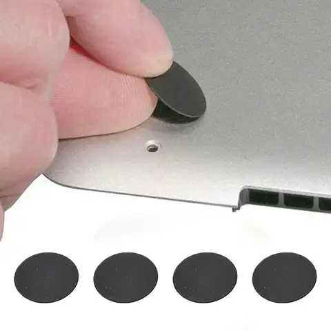 4 개/몫 하단 케이스 고무 피트 노트북 스탠드 노트북 교체 피트베이스 MacBook Pro-A1278 A1286 A1297 13/15/17 인치
