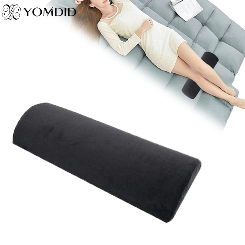 Half Moon Bolster Semi-Roll Pillow Ankle and Knee Support Elevation Back Lumbar Neck Relief  Pain Premium Quality Memory Foam